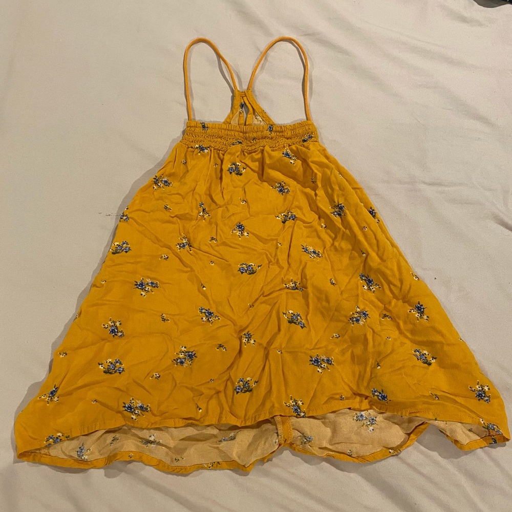 Yellow floral tank